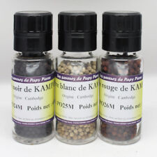 3 moulins de poivres IGP de