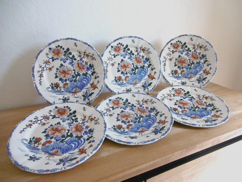 Six assiettes plates - assiettes,