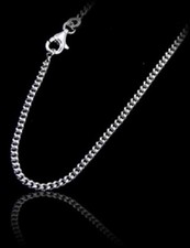 Chaîne argent mailles "Gourmette" -Dimensions à la demande- Env. de Fr. immédiat