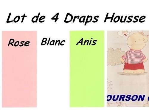 Lot drap housse bébé - de,