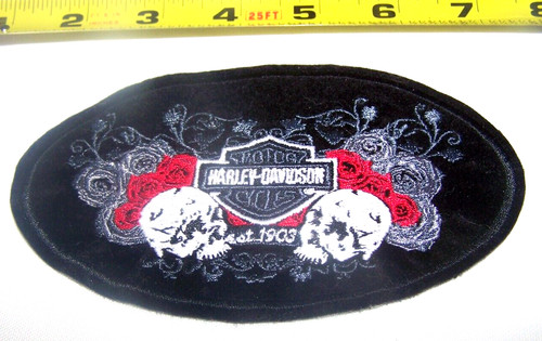 Harley davidson skull roses - davidson,