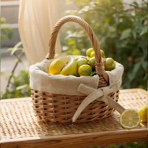 Mini panier tissé - , avec