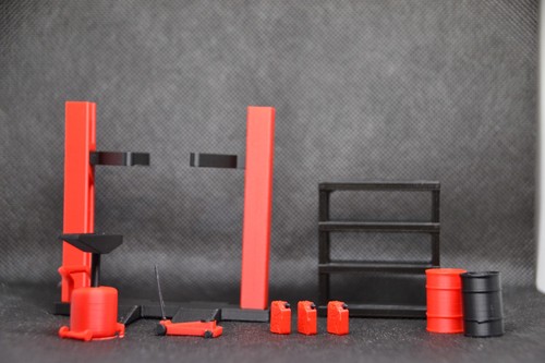 Lot 9 accessoires de - 1/43,