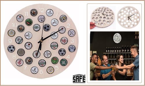 Bière cadeau capsules horloge - capsules,