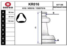 SOUFFLET DE CARDAN CITROËN C35 AUTOBUS/AUTOCAR 2.0,2.2 D,2.5 D,C35 FOURGON 2.0