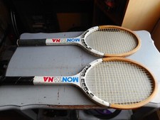 Ancienne Raquette de tennis Juniors  bois MONTANA STAR ÉCOLE lot de 2  BON ÉTAT