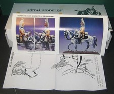 METAL MODELES LEIBOVITZ   PLOMB 1/32 TROMPETTE DE DRAGONS  1ER EMPIRE  le cimier