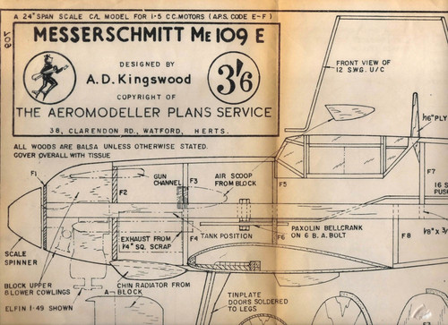Plan maquette avion