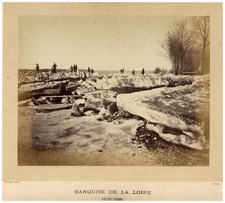 Christophe Delphin, Saumur, Banquise de la Loire vintage albumen print Tirage 