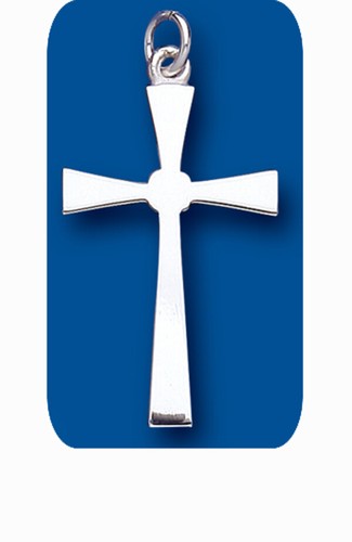 Pendentif croix argent - pendentif, en