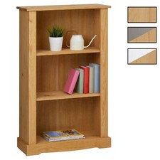 Etagère bibliothèque style mexicain avec 2 tablettes en pin massif