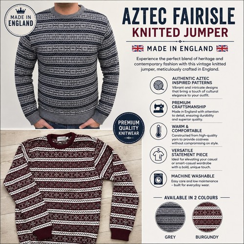Pull vintage unisexe aztec - unisexe,