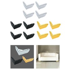 Elégant ensemble de 4 pieds de canapé en métal avec construction robuste et c