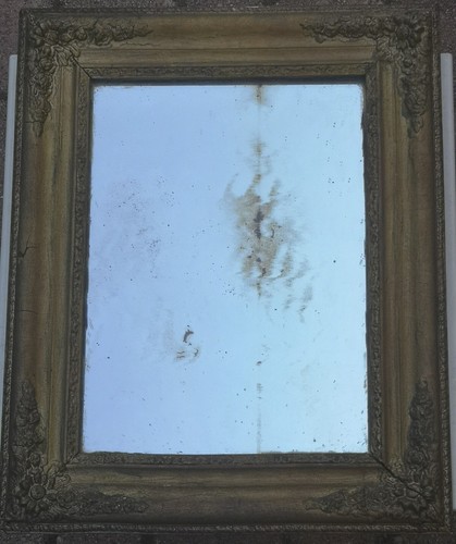 Ancien miroir piqué 19ème - ancien,