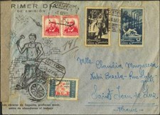 Espagne Courrier De La République Espagnole Certifié Botte