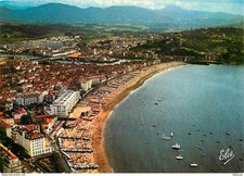 64 - Saint Jean de Luz - Ciboure - Vue Générale aérienne sur la Grande Plage  le