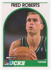 1989-90 NBA Hoops #136 Fred Roberts / Milwaukee Bucks