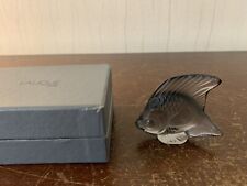 Poisson gris en cristal Lalique