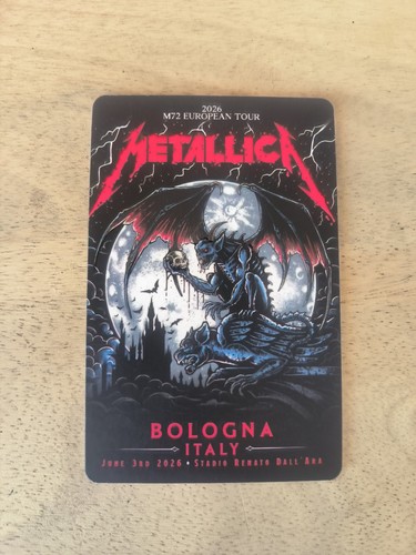 Metallica fancards carte - carte, de