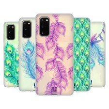 HEAD CASE DESIGNS PLUMES DE PAON ÉTUI COQUE EN GEL POUR SAMSUNG TÉLÉPHONES 1