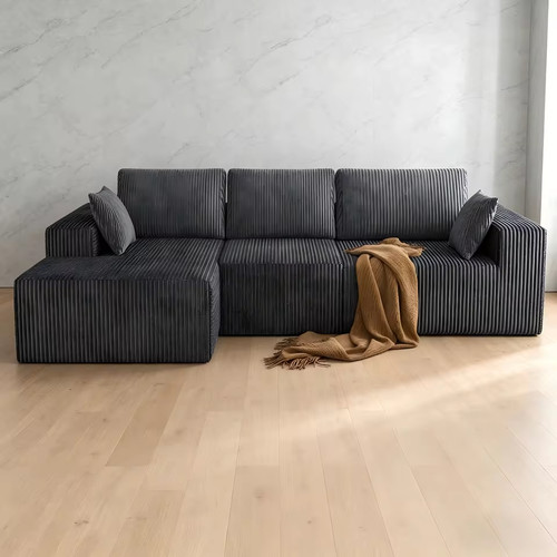278cm shaped velvet modular - 278cm,