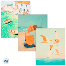 Lot de 3 affiches côtières