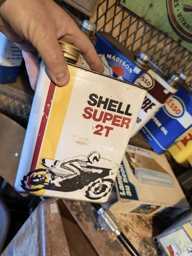 Bidon shell super - shell, temps