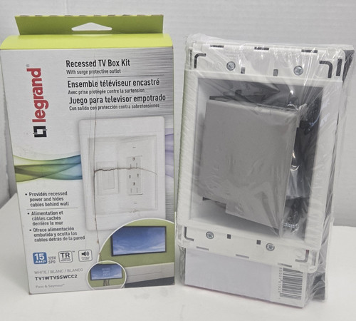 Legrand recessed box kit - tv,