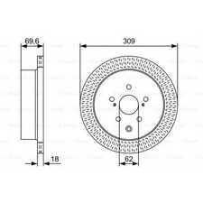 BOSCH 2X Disque De Frein