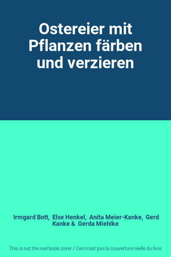 Ostereier mit pflanzen färben - mit,