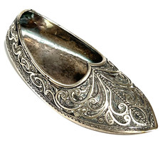 Chaussure babouche en argent