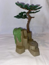 Playmobil Décor Rocher Arbre Cabane Des Pêcheurs 3826 Vintage