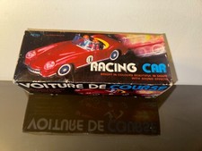 Jouet voiture de course racing en tôle à remontoir mécanique neuf de stock