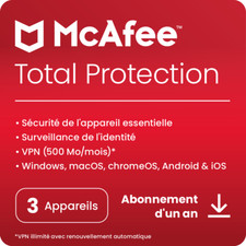 McAfee Total Protection 2026 | Directement de McAfee | Livraison le jour même
