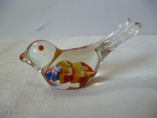 Murano oiseau en verre - -,