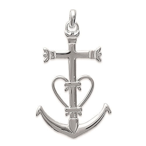 Pendentif croix camargue en - croix, de