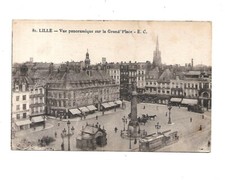 vielle carte postal de lille n°81 la grand place