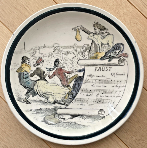 Assiette parlante sujets - assiette,