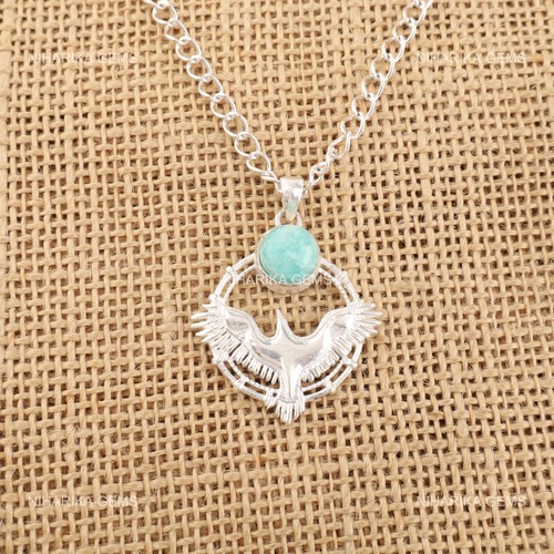 Pendentif naturel amazonite - pendentif,