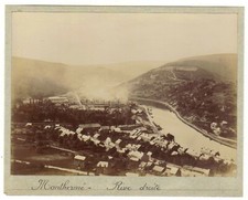 08 Monthermé rive droite grande photo originale vers 1900