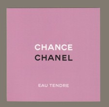 Carte publicitaire glacée - Allure  Chanel recto verso 10 cm x 10 cm