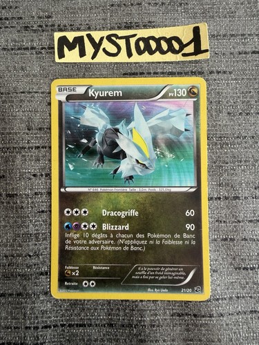 Carte pokémon kyurem - kyurem, 21/20