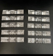 LOT DE PORTE-COUTEAUX ANCIENS EN CRISTAL TAILLE MODELE ART DECO