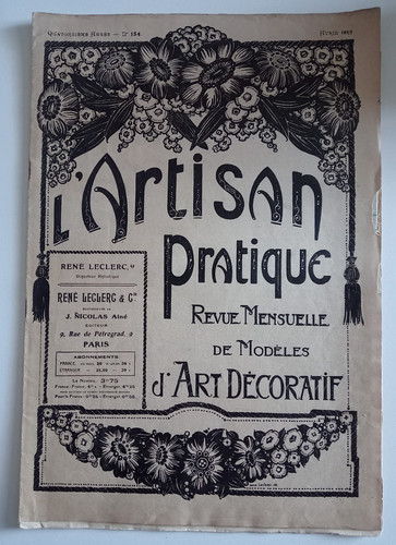 Revue artisan pratique art - l'artisan,