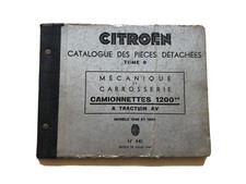 Catalogue des Pièces Détachées Citroen MécaniqueCarrosserie camionette-traction