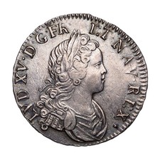Louis XV (1715-1774) Demi-écu de Navarre 1718 Aix 