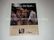 Zildjian cymbals Freddie White Earth Wind Fire ad clipping France 1980s