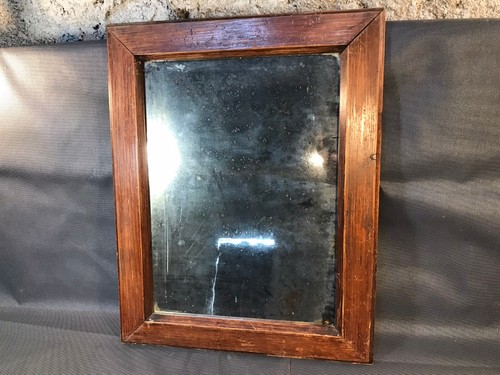 Ancien miroir cadre bois - miroir,