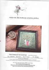 point de croix  grille Dame à la licorne