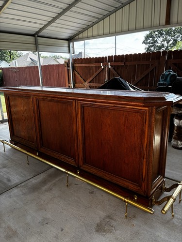 Large oak home bar - oak,
